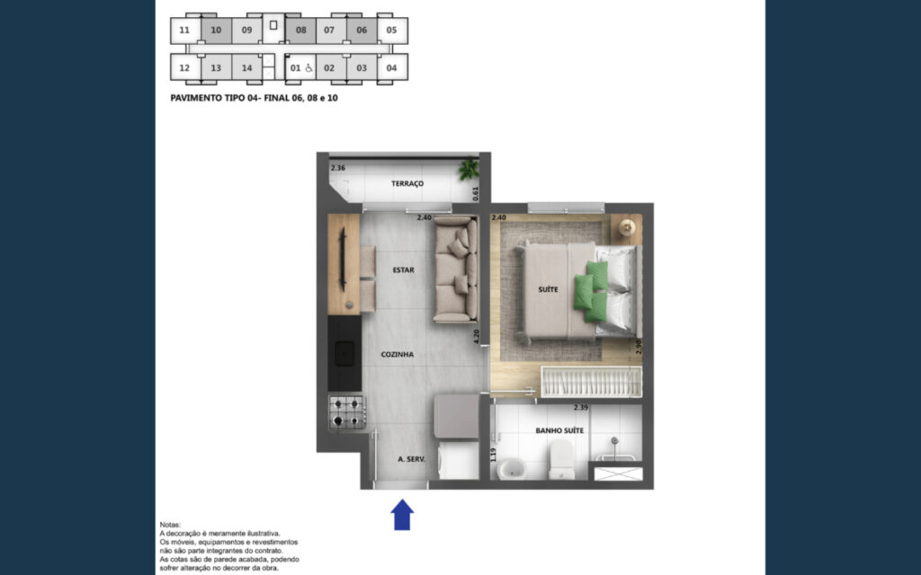 Apartamento Urban Vila Maria planta 3 - Lançamentos Imóveis SP - Imóveis Zero Entrada