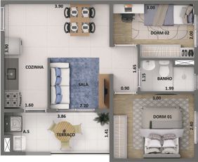 Apartamentos Cidade Lapa Santa Marina Plantas 2 - Lançamentos Imóveis SP - Imóveis Zero Entrada