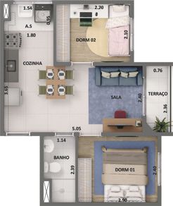 Apartamentos Cidade Lapa Santa Marina Plantas 4 - Lançamentos Imóveis SP - Imóveis Zero Entrada