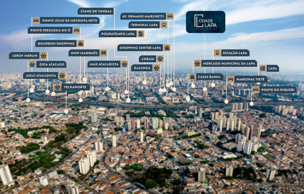 Mapa Localização Cidade Lapa Santa Marina