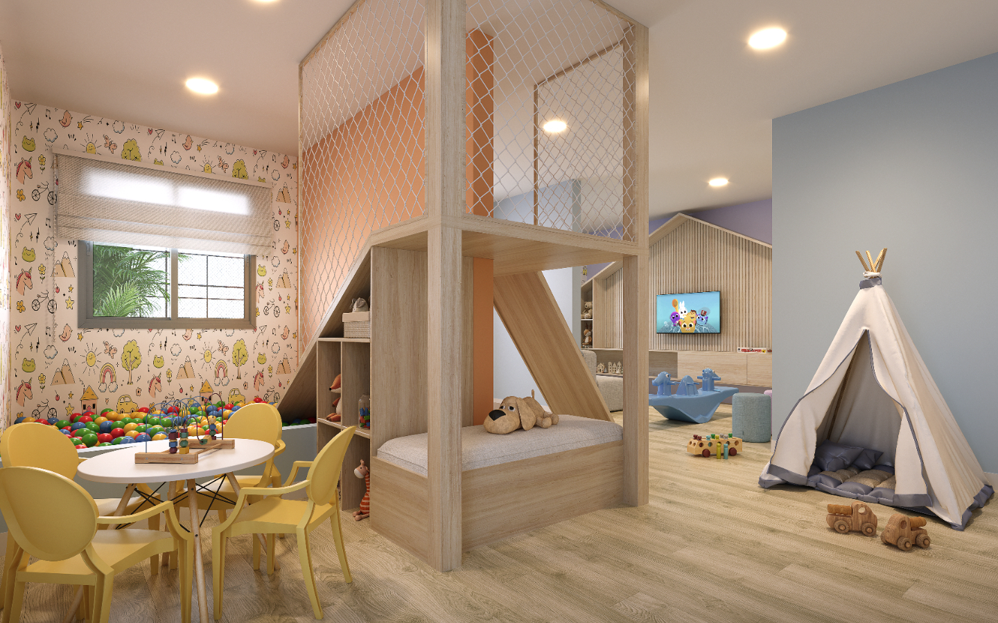 Apartamento Merito Guarulhos brinquedoteca - Lançamentos Imóveis SP - Imóveis Zero Entrada