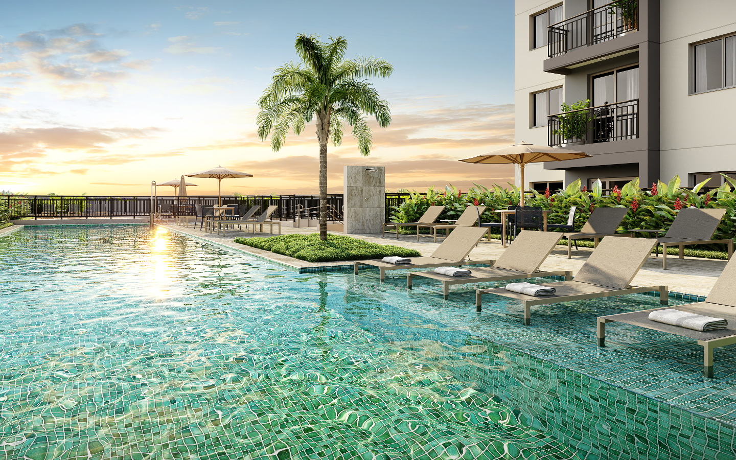 Apartamento Merito Guarulhos piscina - Lançamentos Imóveis SP - Imóveis Zero Entrada