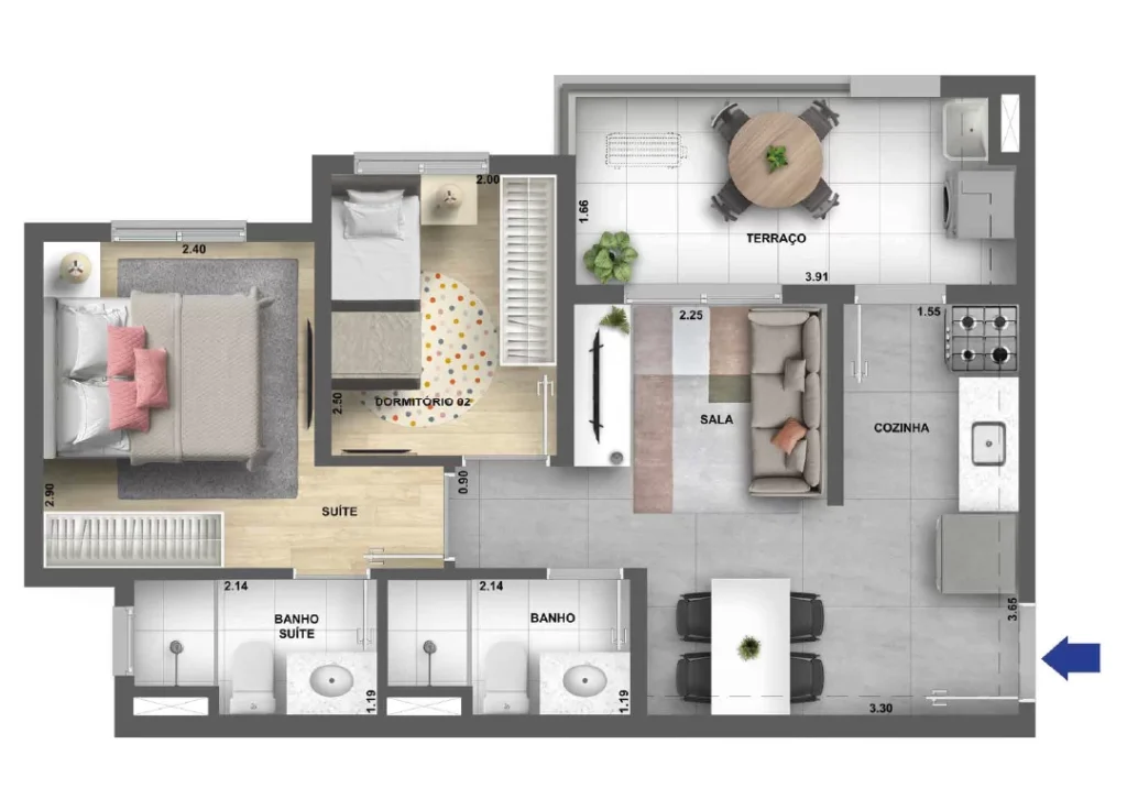 Galleria Santa Marina: apartamentos com lazer completo na Lapa 24 - Lançamentos Imóveis SP - Imóveis Zero Entrada Galleria Santa Marina Aps na Lapa Zona Oeste SP Planta 4773m² - Lançamentos Imóveis SP - Imóveis Zero Entrada